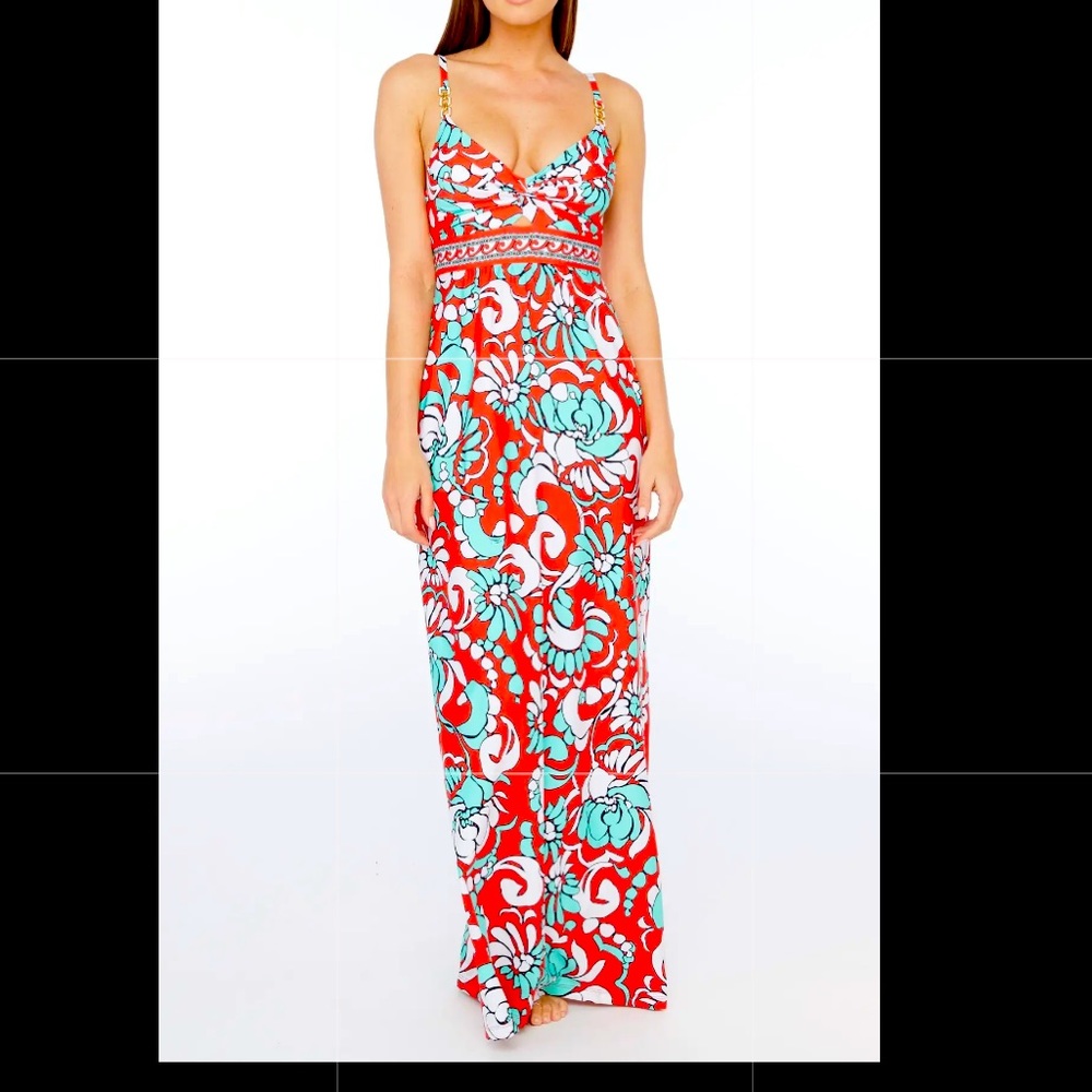 Trina Turk Garden Bloom Maxi Dress Cover-Up